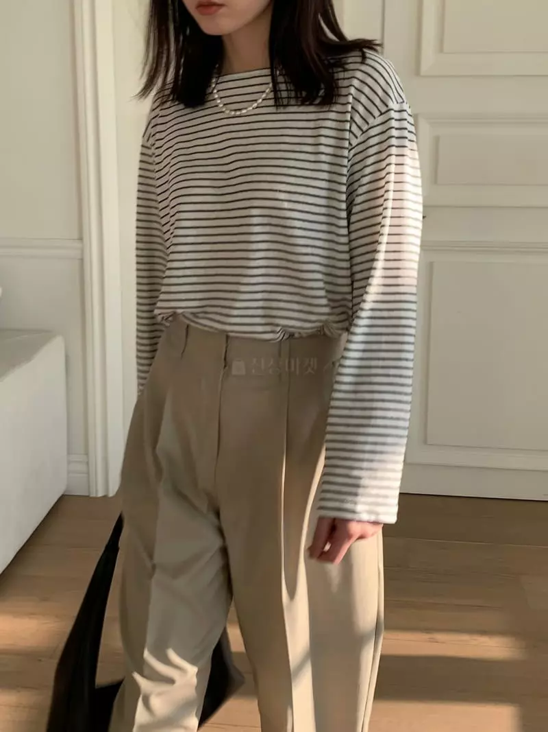 Sendtwo - Korean Women Fashion - #womensfashion - Natural Pants - 2