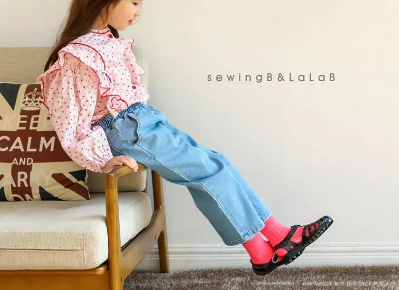 Sewing B - Korean Children Fashion - #kidzfashiontrend - Straight Span Jeans - 4