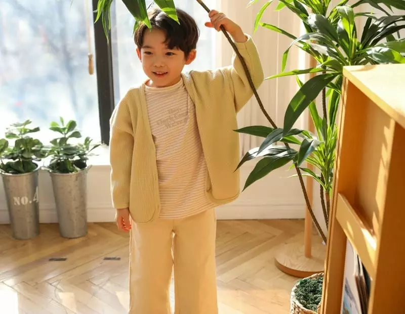 Sewing B - Korean Children Fashion - #Kfashion4kids - Waffle Cardigan - 8