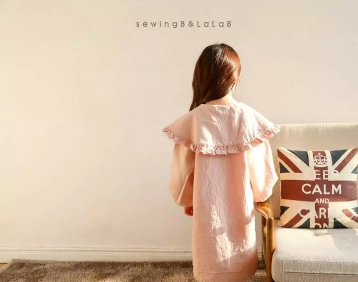 Sewing B - Korean Children Fashion - #childofig - Big Collar Cherry One-piece - 5