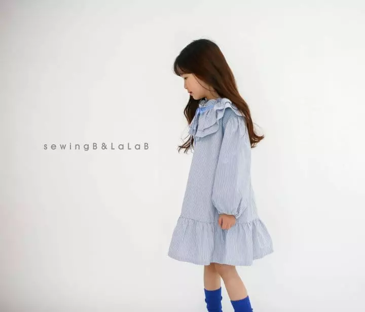 Sewing B - Korean Children Fashion - #childofig - Double Collar One-piece - 2