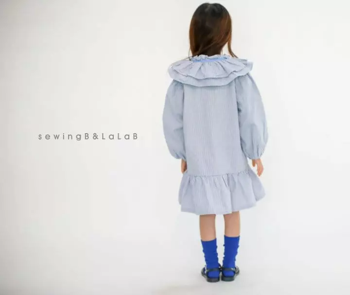 Sewing B - Korean Children Fashion - #childrensboutique - Double Collar One-piece - 4