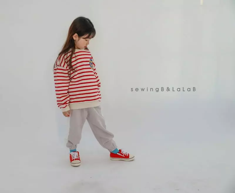 Sewing B - Korean Children Fashion - #designkidswear - Chachacha Stripes Sweatshirt - 4