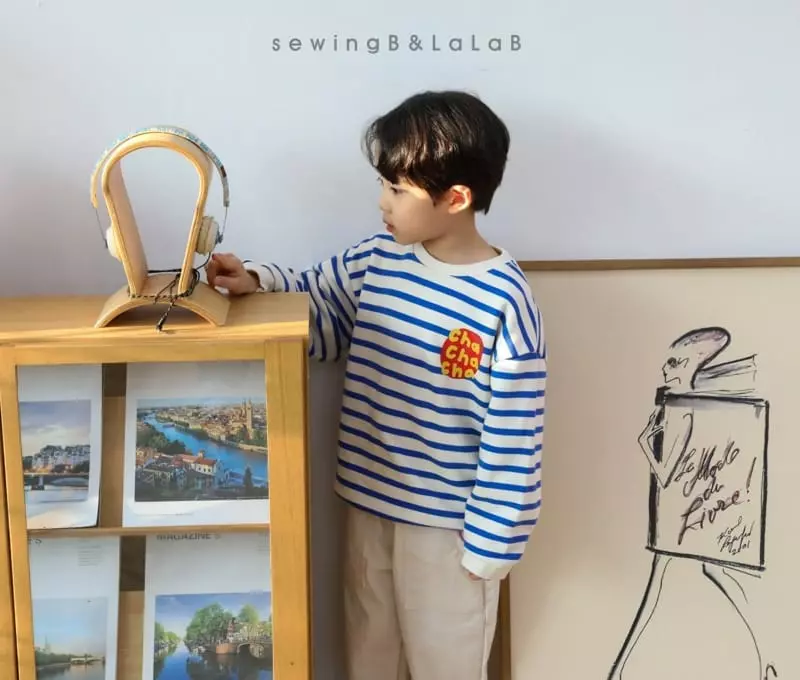 Sewing B - Korean Children Fashion - #fashionkids - Chachacha Stripes Sweatshirt - 5