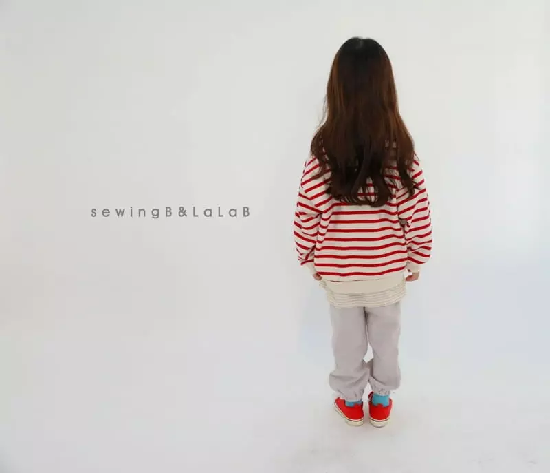 Sewing B - Korean Children Fashion - #kidsstore - Chachacha Stripes Sweatshirt - 7