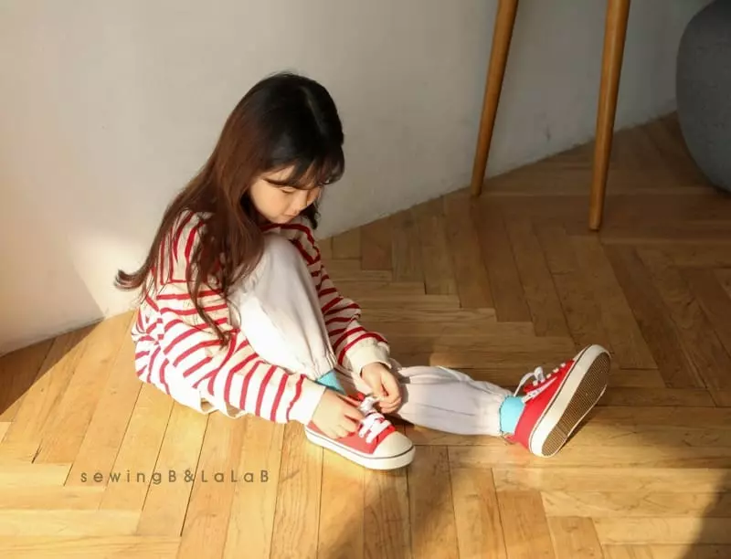 Sewing B - Korean Children Fashion - #littlefashionista - Chachacha Stripes Sweatshirt - 10