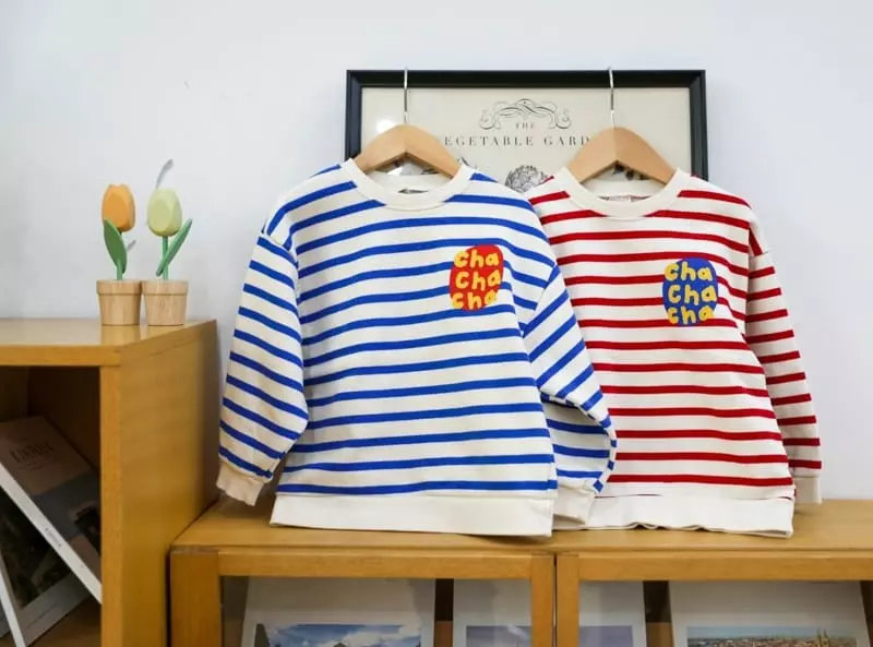 Sewing B - Korean Children Fashion - #magicofchildhood - Chachacha Stripes Sweatshirt - 11