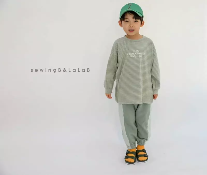 Sewing B - Korean Children Fashion - #magicofchildhood - Stripes Hey Tee