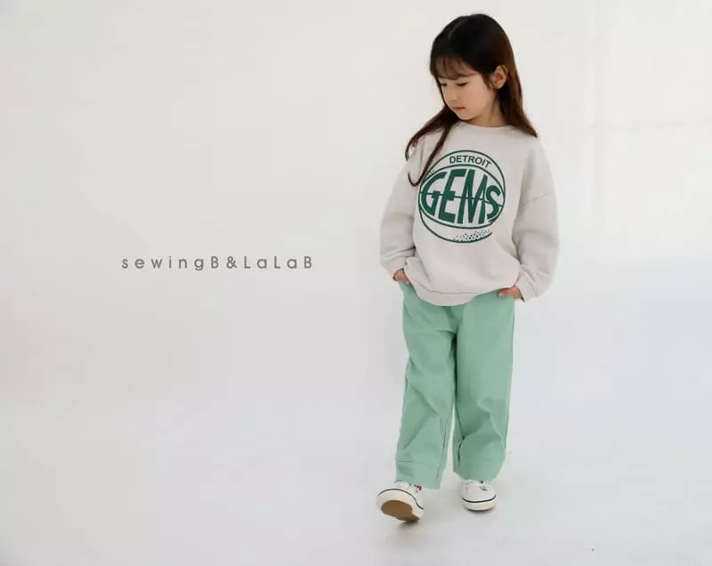 Sewing B - Korean Children Fashion - #prettylittlegirls - Basketball Sweatshirt - 5