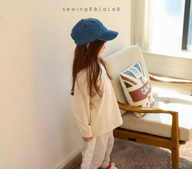 Sewing B - Korean Children Fashion - #stylishchildhood - Stripes Hey Tee - 6