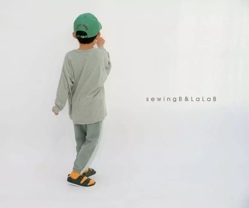 Sewing B - Korean Children Fashion - #toddlerclothing - Stripes Hey Tee - 5