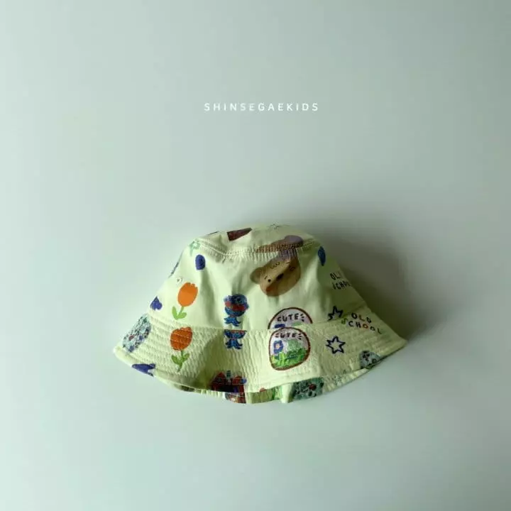Shinseage Kids - Korean Children Fashion - #discoveringself - Bear Paint Bucket Hat - 2