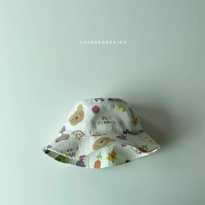 Shinseage Kids - Korean Children Fashion - #fashionkids - Bear Paint Bucket Hat - 3