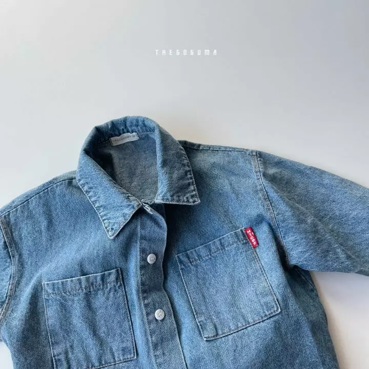 Shinseage Kids - Korean Children Fashion - #fashionkids - GG Denim Shirt