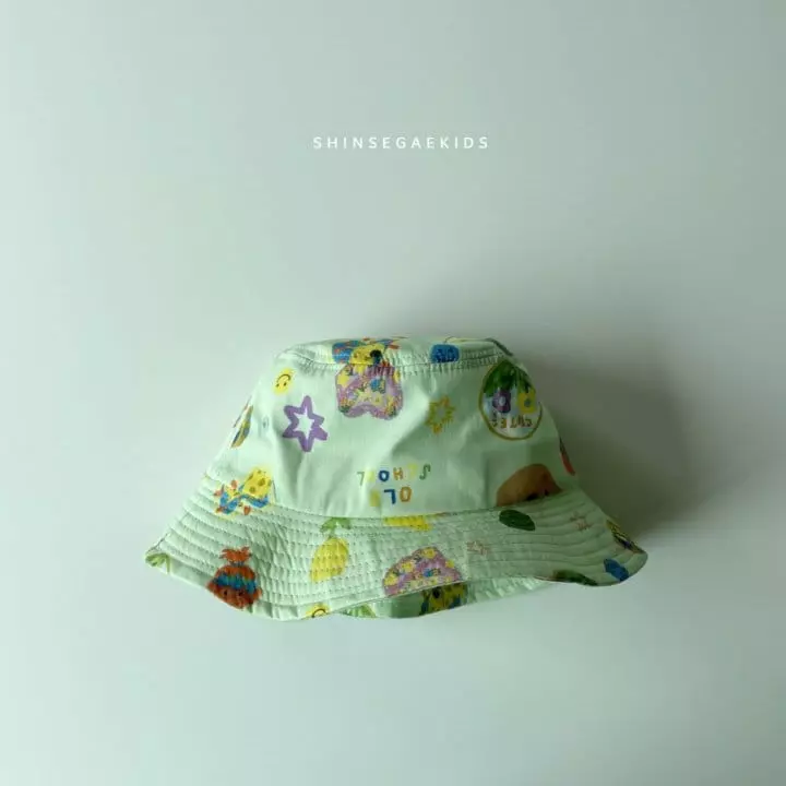 Shinseage Kids - Korean Children Fashion - #kidsstore - Bear Paint Bucket Hat - 5