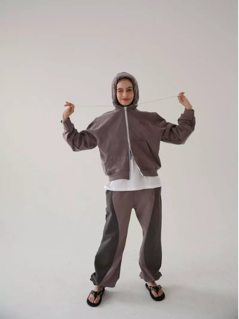 Sia - Korean Women Fashion - #momslook - Bodyq Silket Hoody Zip-Up