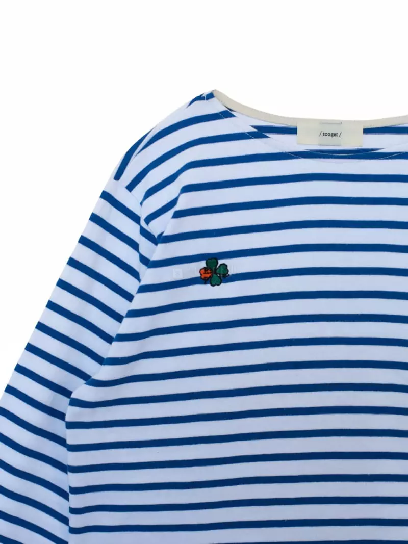 Sia - Korean Women Fashion - #momslook - Cuttle Stripe Tee - 2
