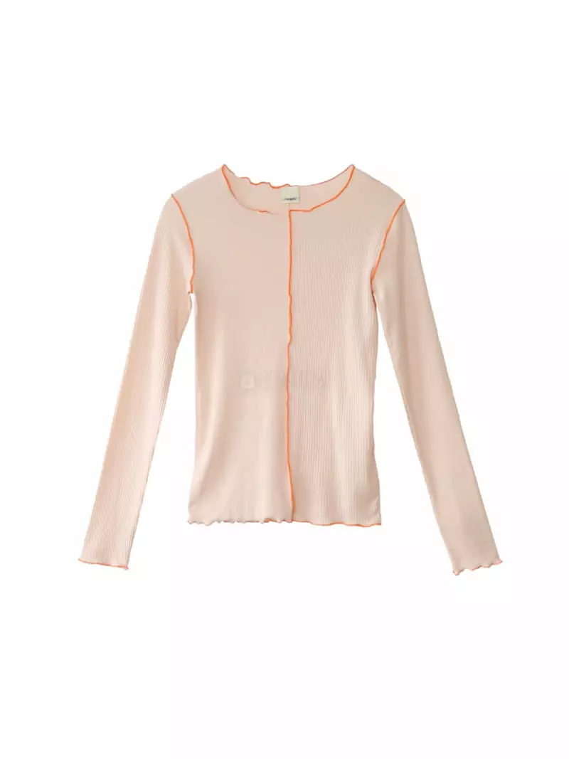 Sia - Korean Women Fashion - #momslook - Billy Double Tee - 2