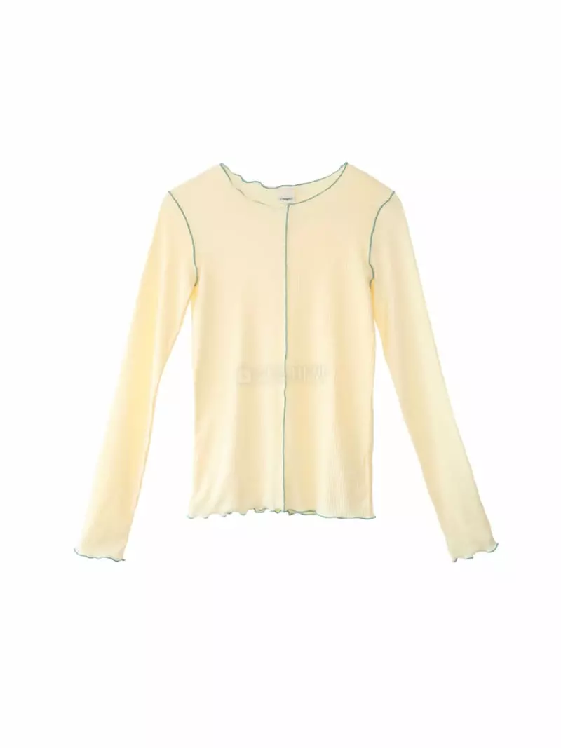 Sia - Korean Women Fashion - #momslook - Billy Double Tee - 3