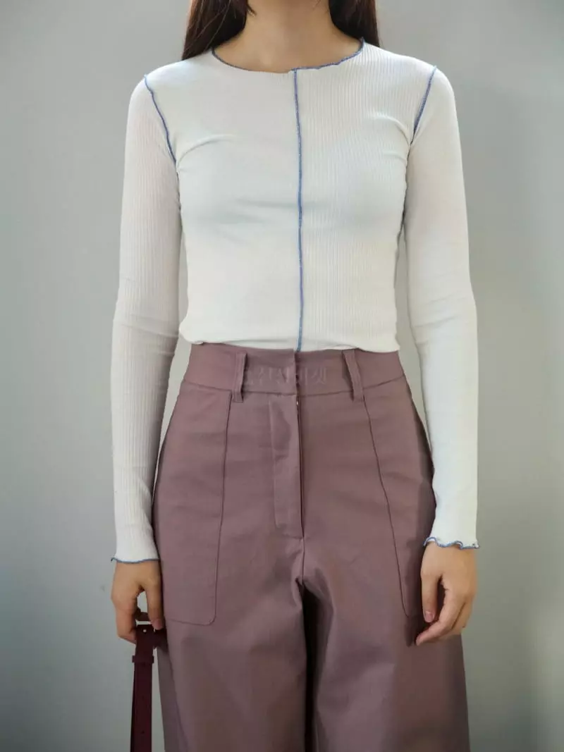 Sia - Korean Women Fashion - #momslook - Billy Double Tee - 4