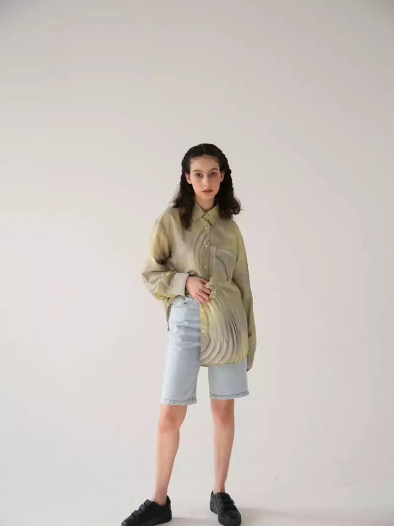 Sia - Korean Women Fashion - #womensfashion - Drawing Silky Blouse - 4