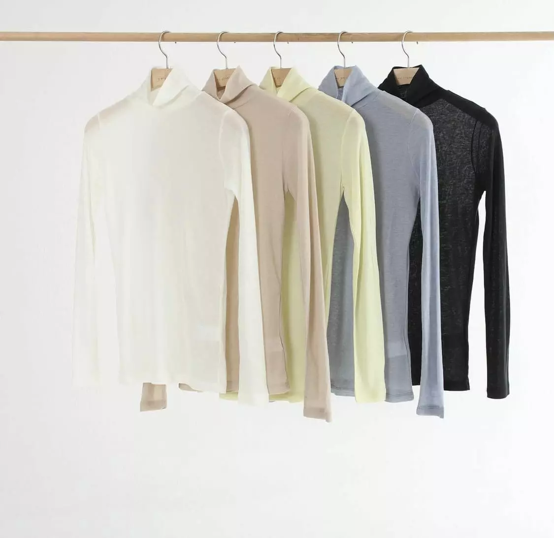 Silver - Korean Women Fashion - #momslook - See-through Turtleneck - 3