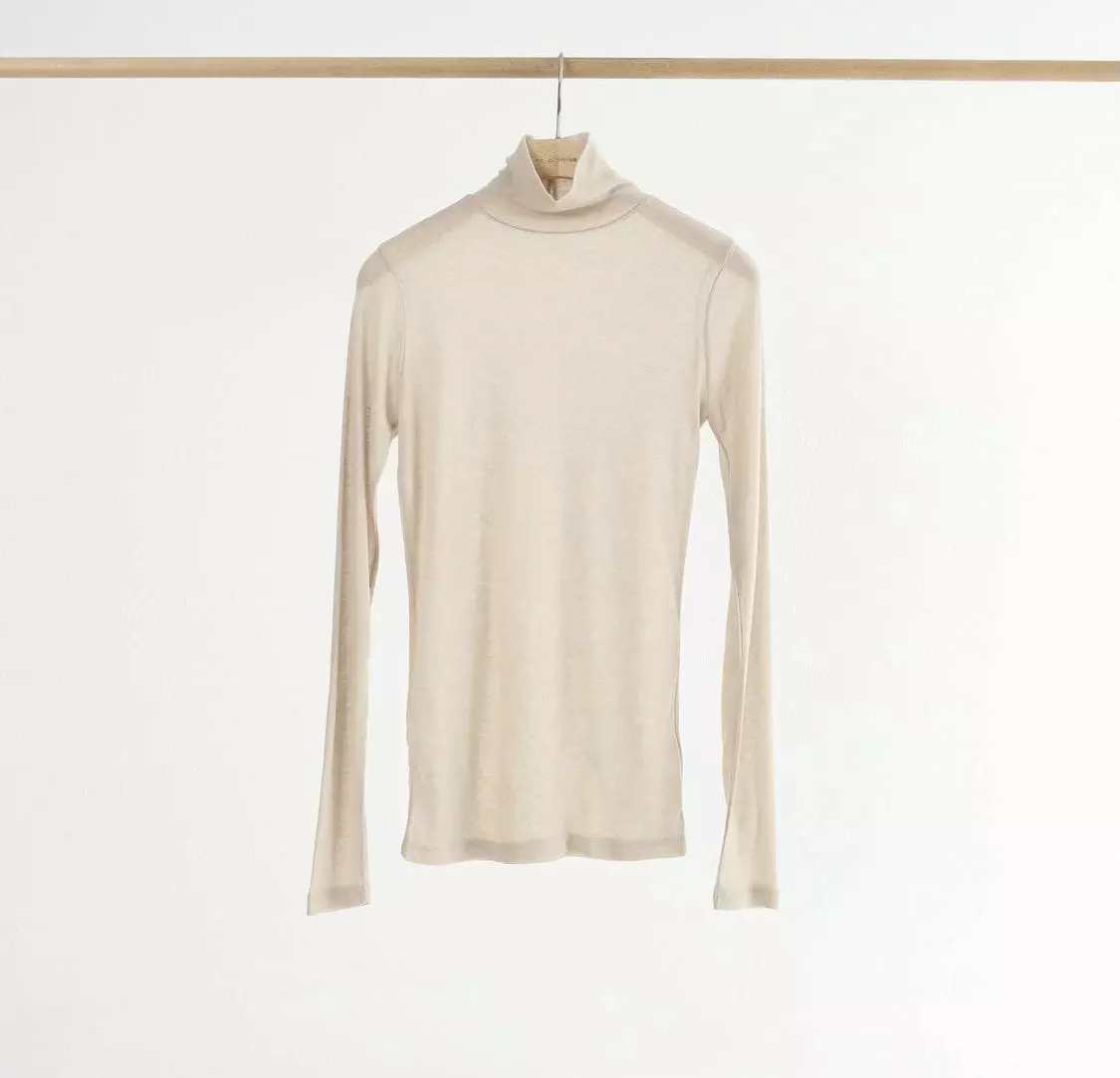 Silver - Korean Women Fashion - #momslook - See-through Turtleneck - 5