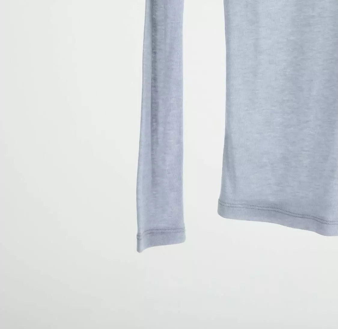 Silver - Korean Women Fashion - #momslook - See-through Turtleneck - 9