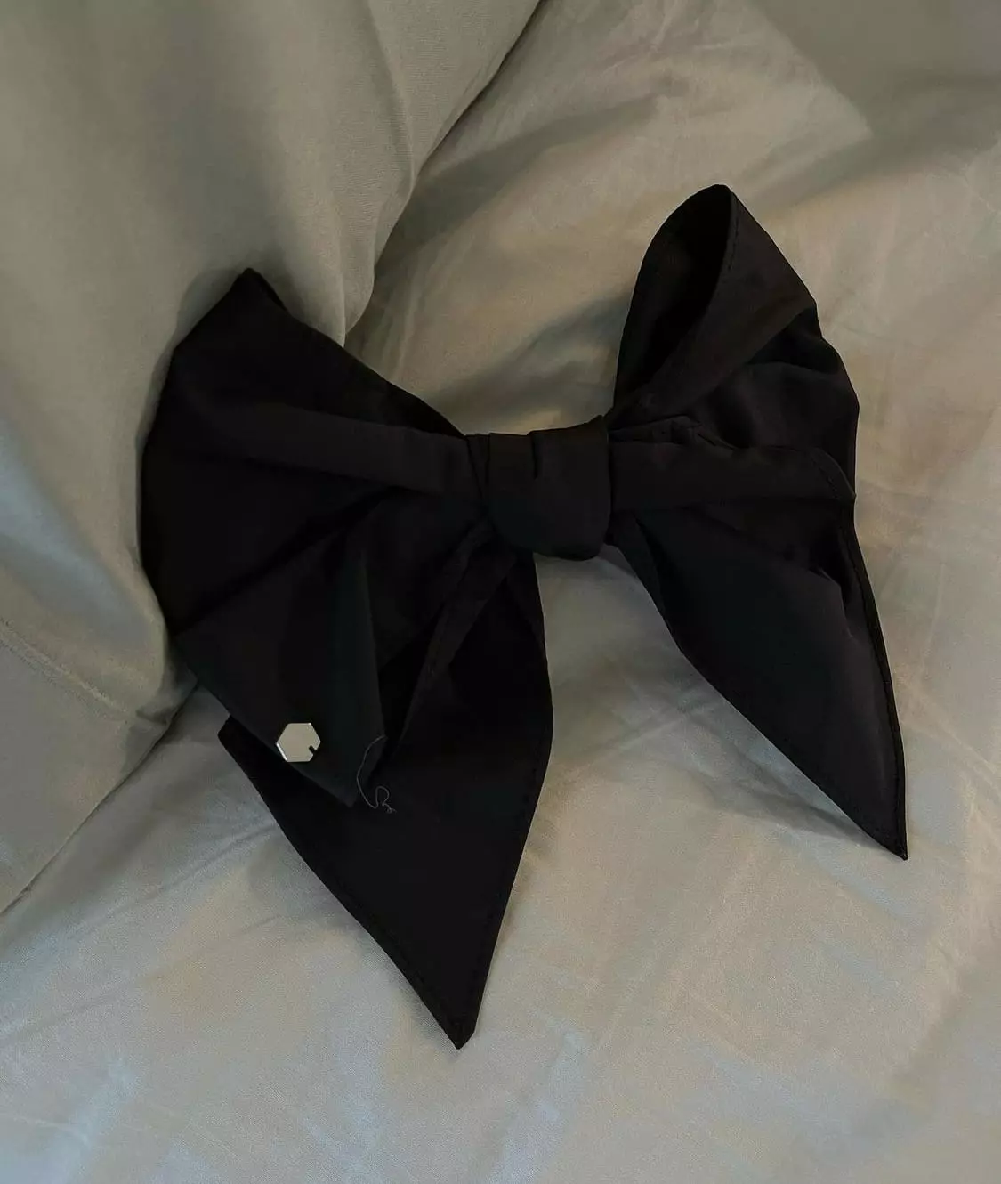 Silver - Korean Women Fashion - #momslook - Ribbon Tie Hairpin - 5