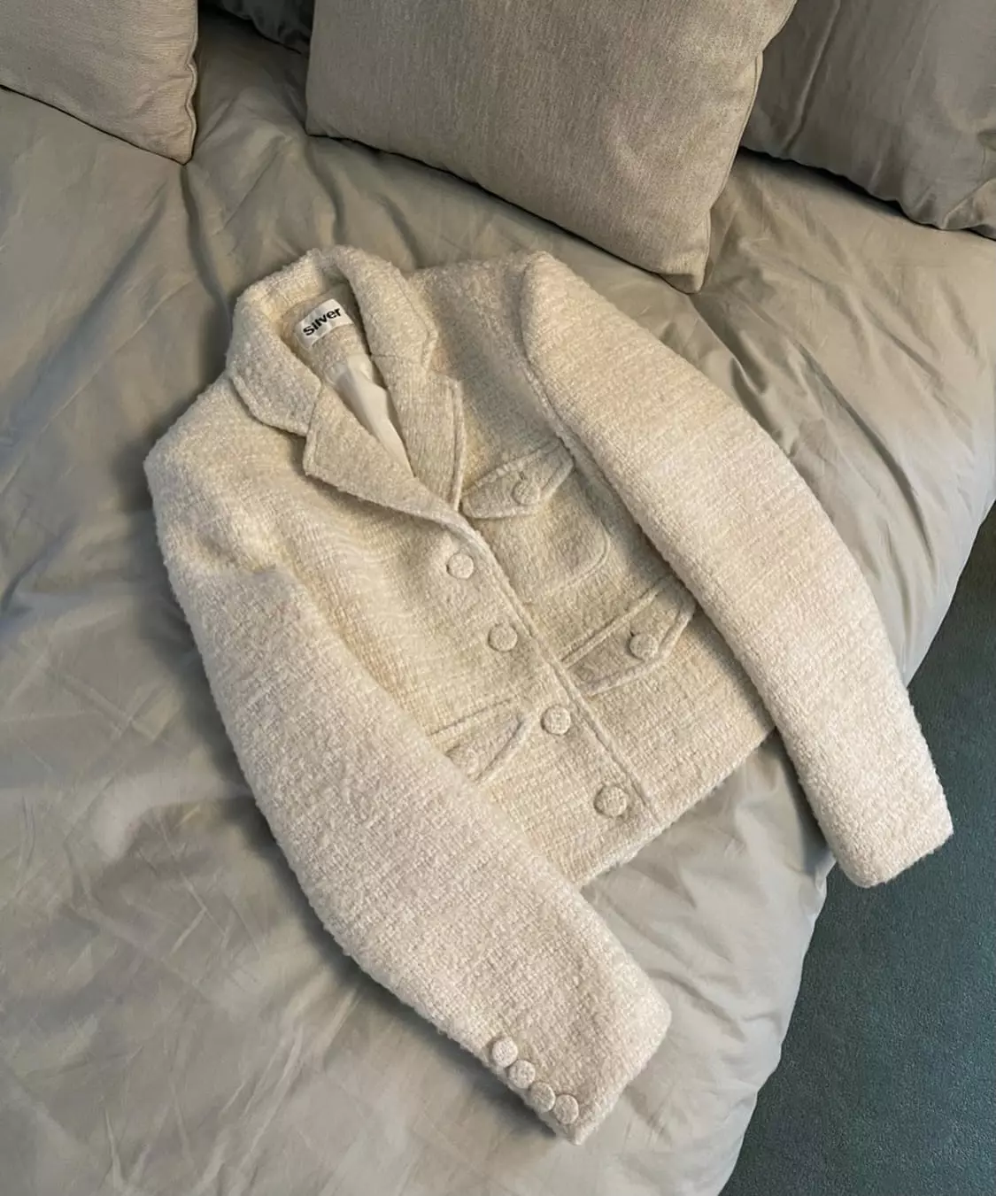Silver - Korean Women Fashion - #momslook - Carrot Jacket - 10
