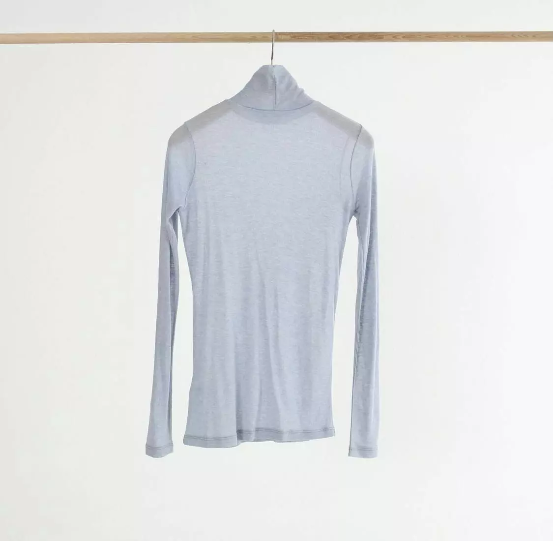 Silver - Korean Women Fashion - #womensfashion - See-through Turtleneck - 10