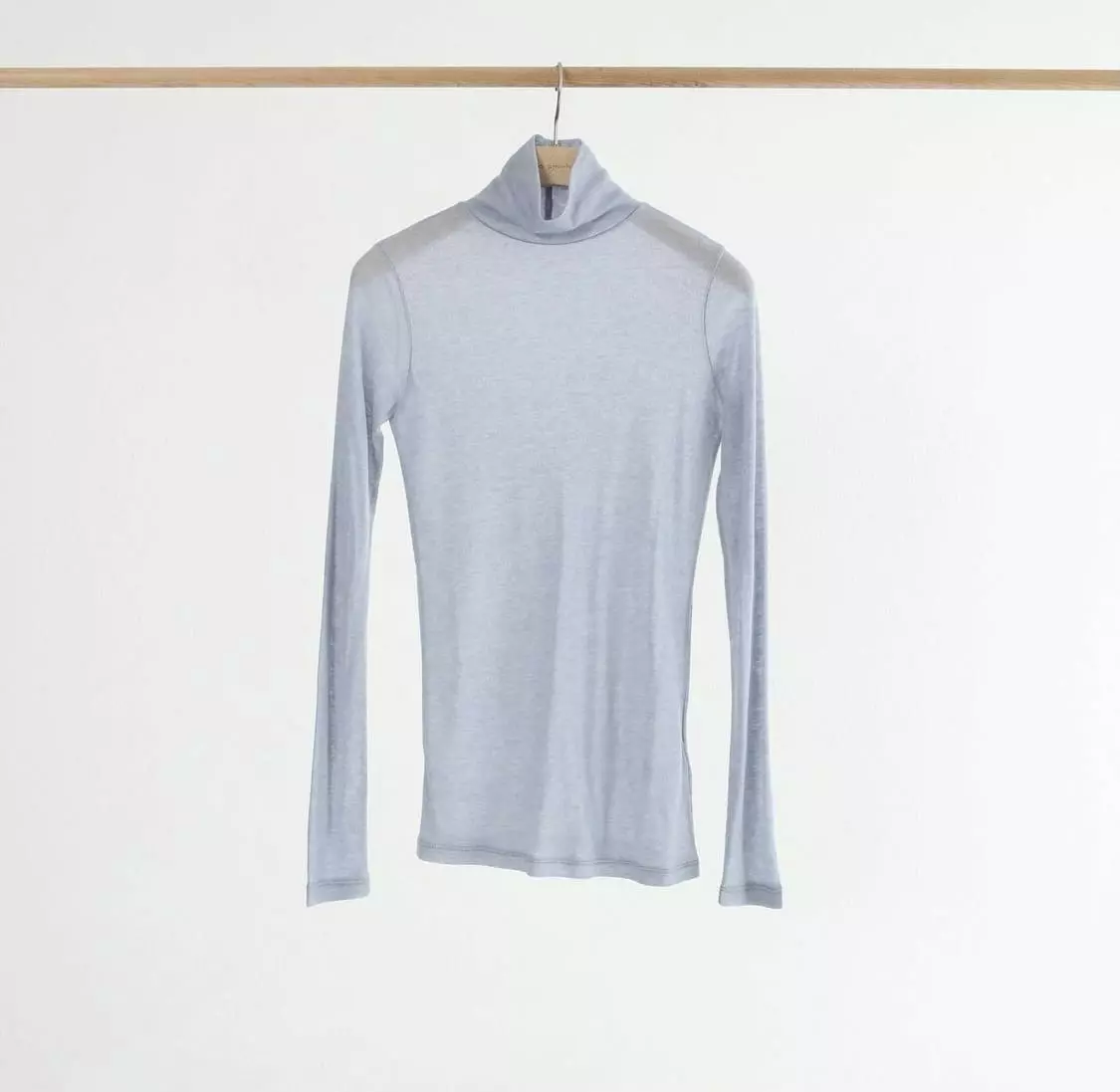 Silver - Korean Women Fashion - #womensfashion - See-through Turtleneck - 8