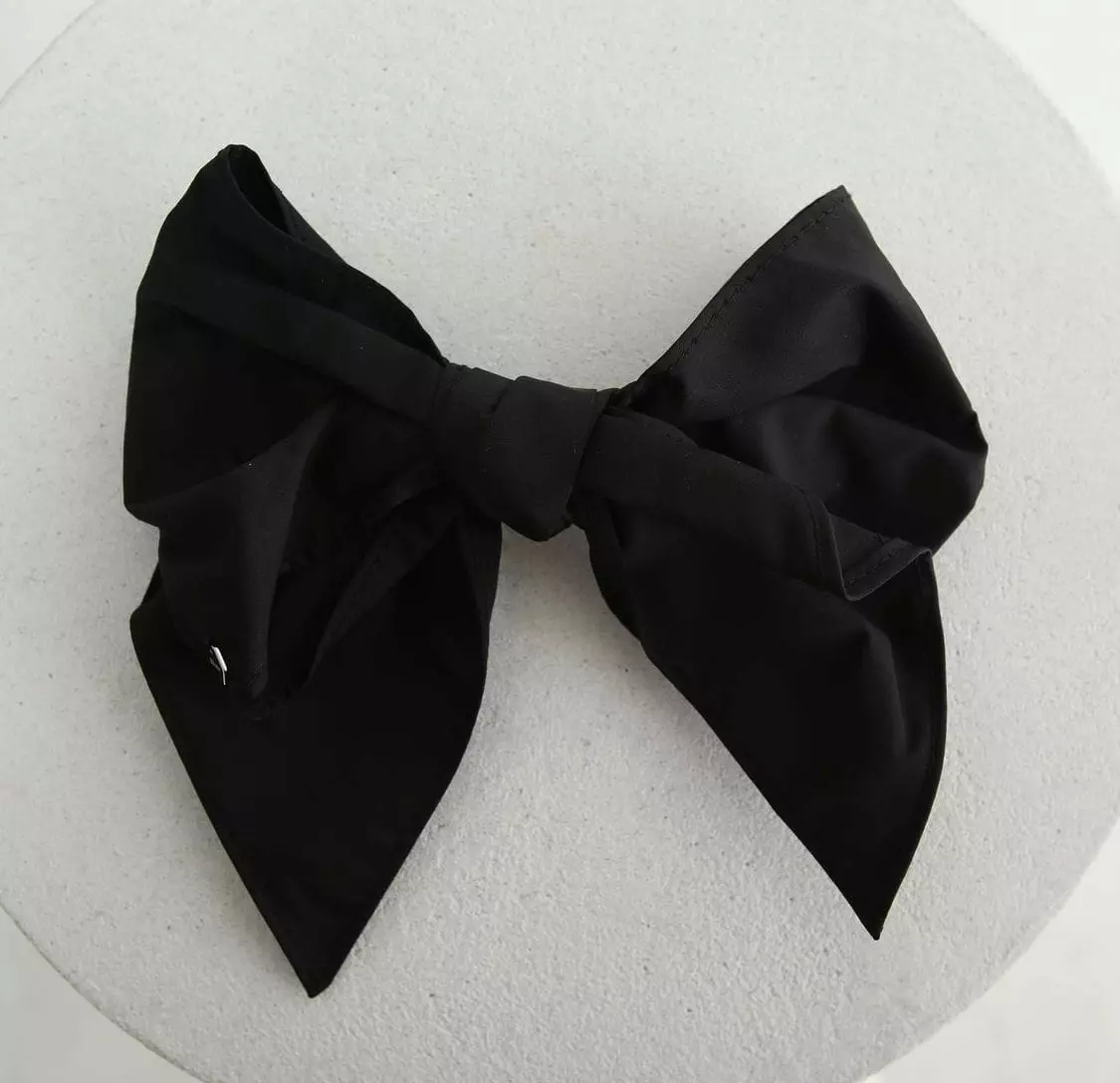 Silver - Korean Women Fashion - #womensfashion - Ribbon Tie Hairpin - 6