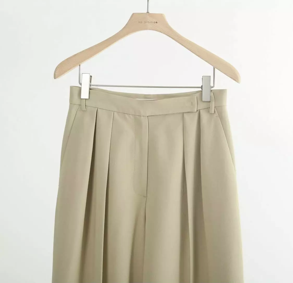 Silver - Korean Women Fashion - #womensfashion - Pintuck Pants - 7