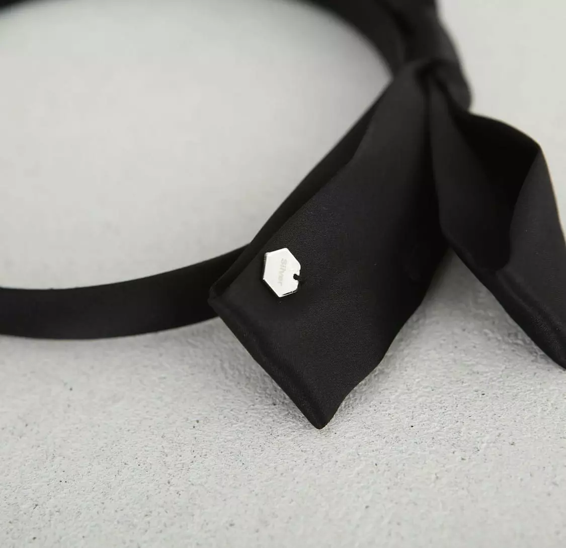 Silver - Korean Women Fashion - #womensfashion - Ribbon Hairband - 2