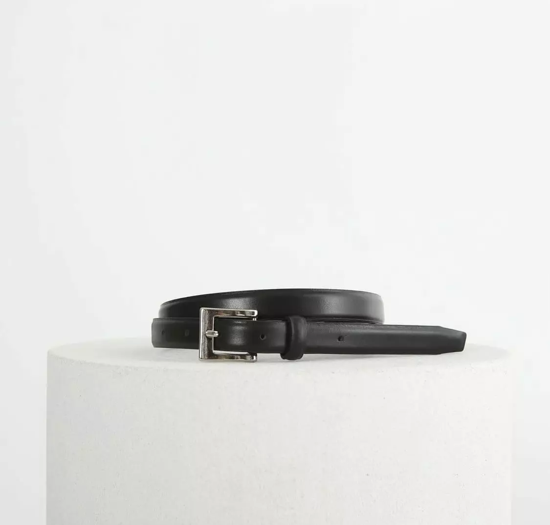 Silver - Korean Women Fashion - #womensfashion - Square Thin Belt - 3