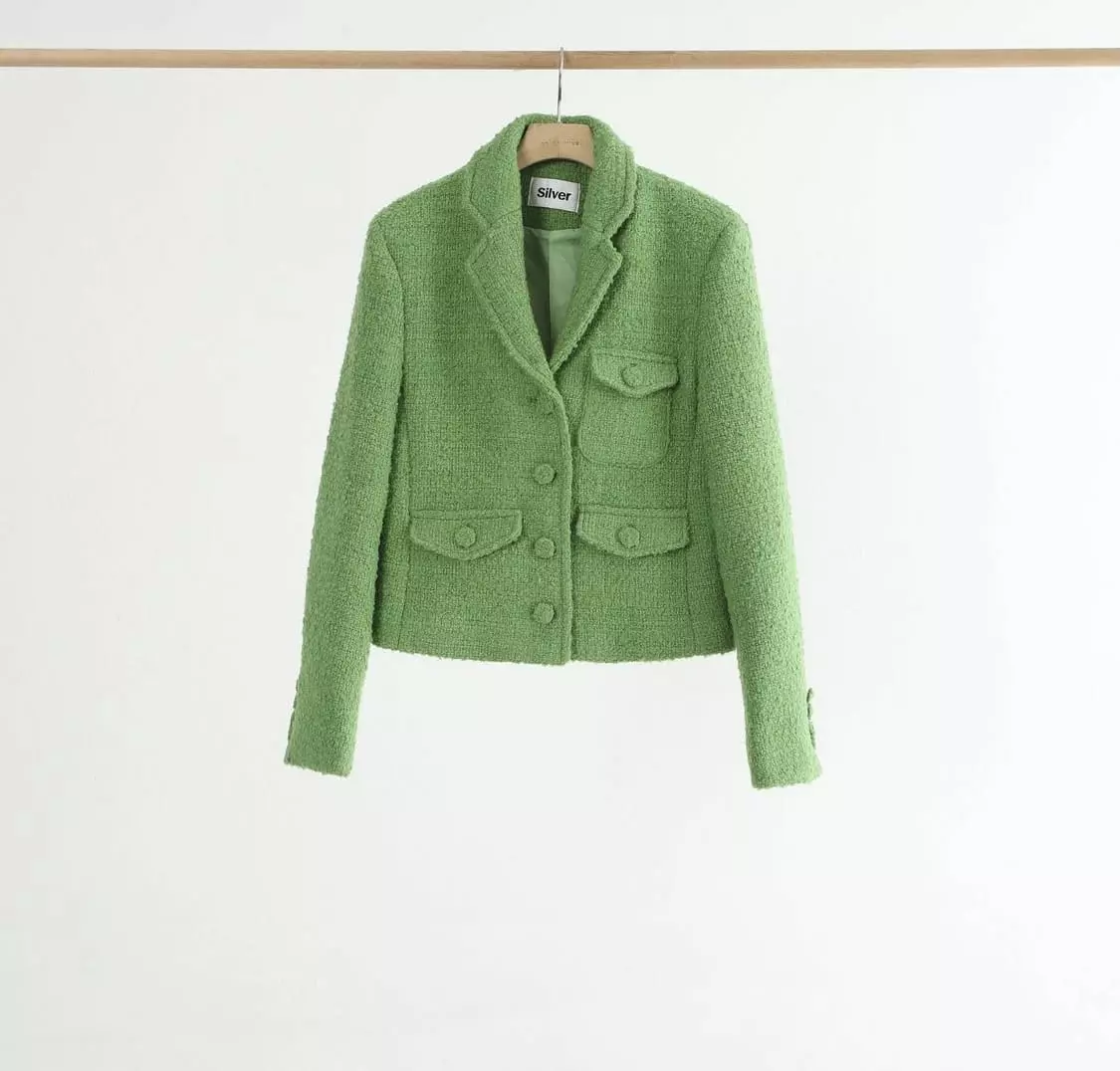 Silver - Korean Women Fashion - #womensfashion - Carrot Jacket - 11