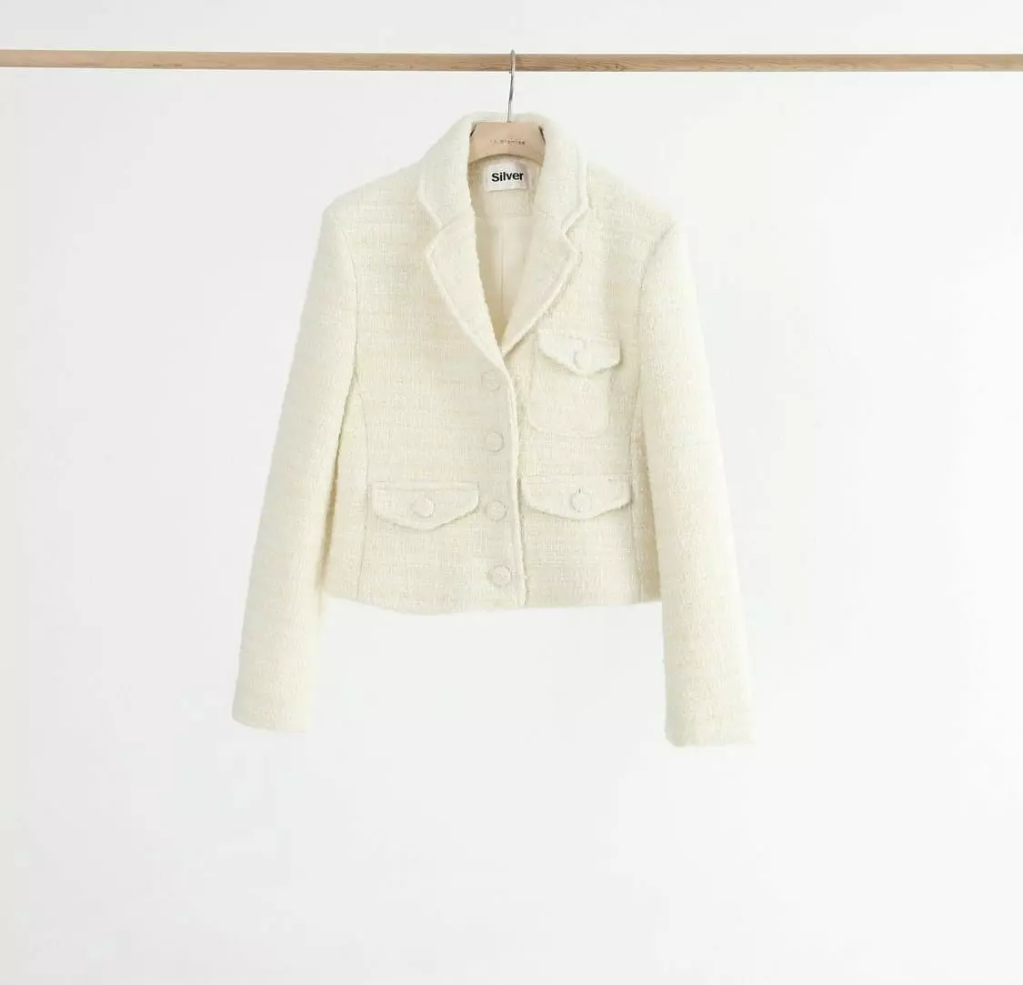 Silver - Korean Women Fashion - #womensfashion - Carrot Jacket - 9