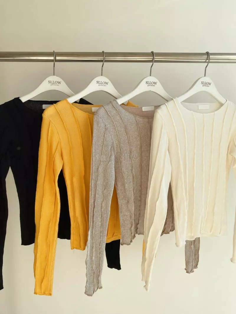 Sllow - Korean Women Fashion - #womensfashion - Shared Pleats Jersey Tee - 4