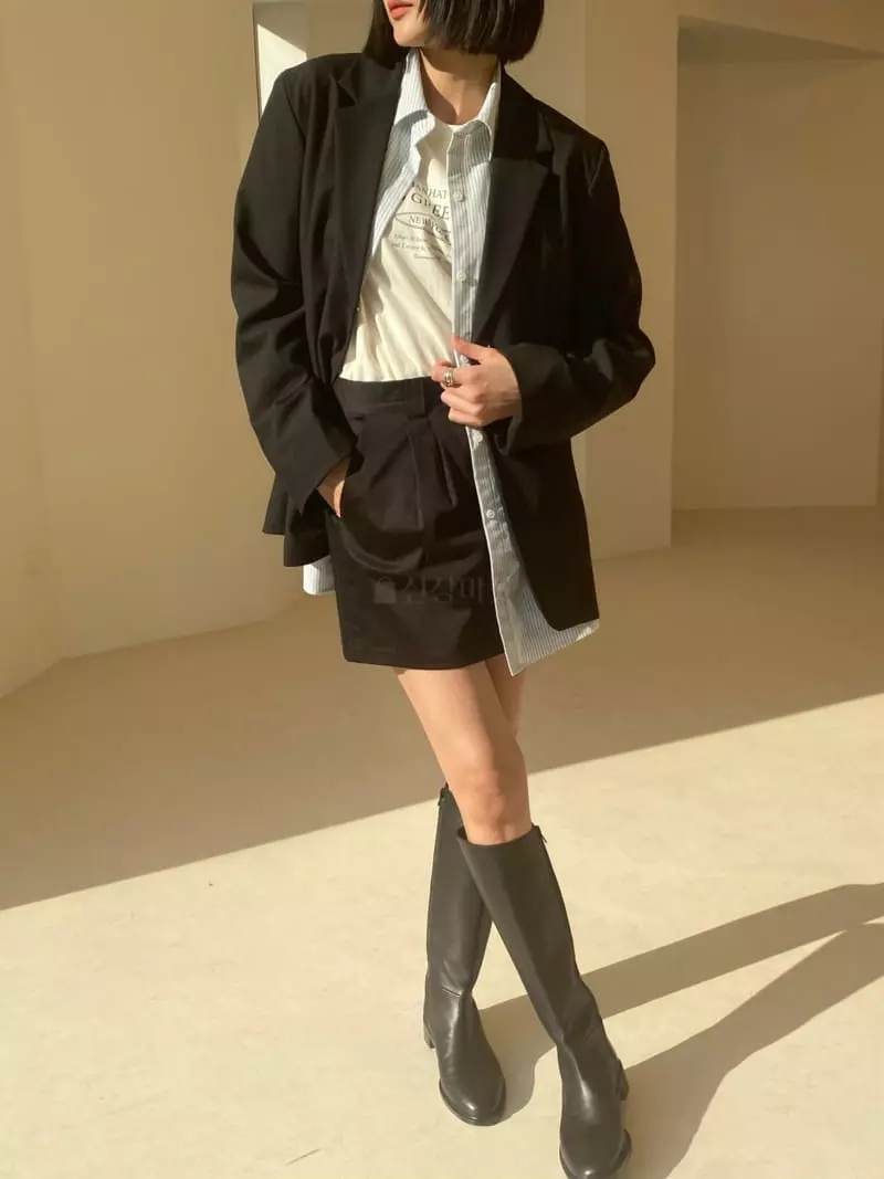 Sllow - Korean Women Fashion - #momslook - Signature Single Span Jacket - 3