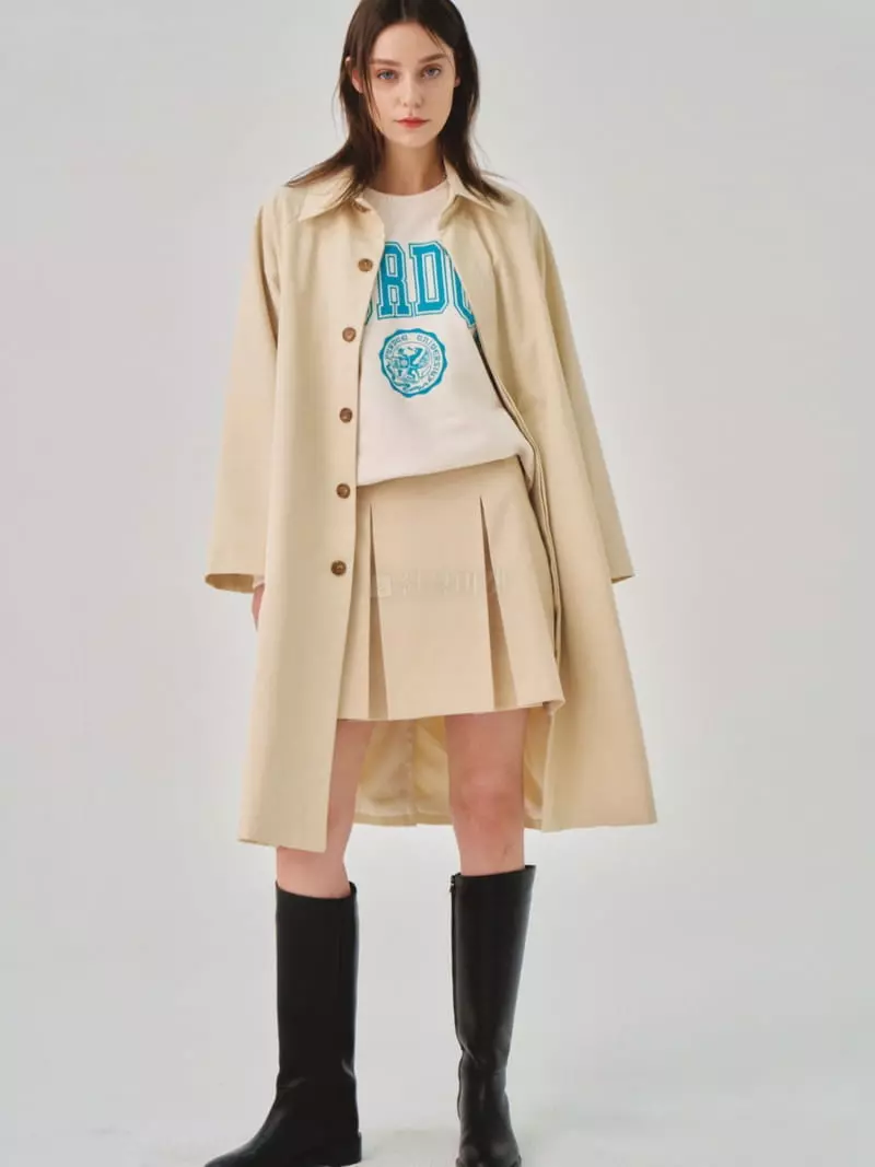 Sllow - Korean Women Fashion - #momslook - Gilmore Soft Pleats Skirt