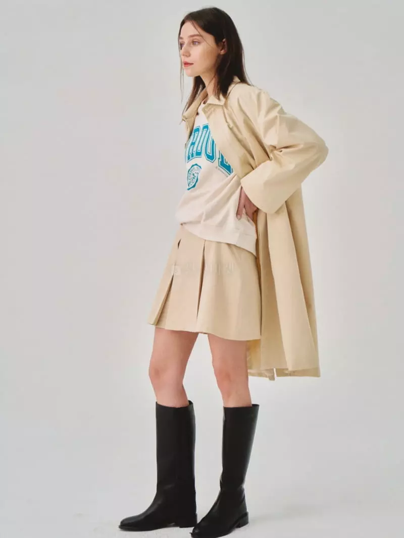 Sllow - Korean Women Fashion - #momslook - Gilmore Soft Pleats Skirt - 3