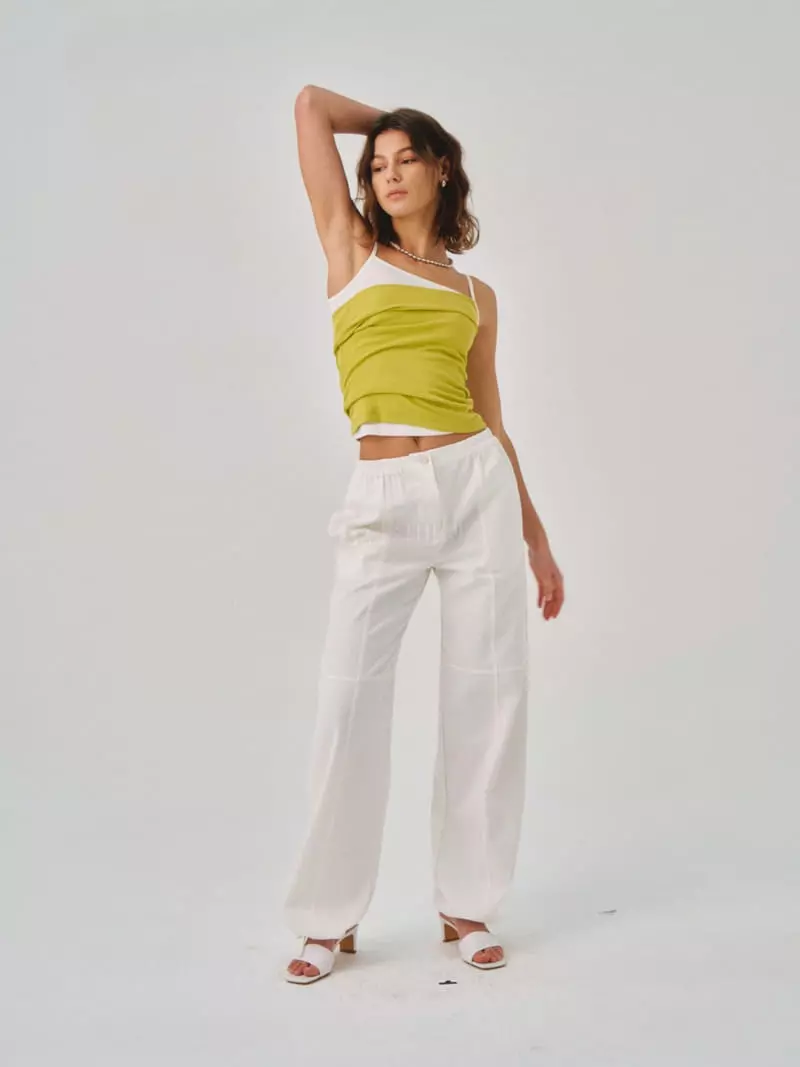 Sllow - Korean Women Fashion - #womensfashion - Cross Cutted Jogger Pants