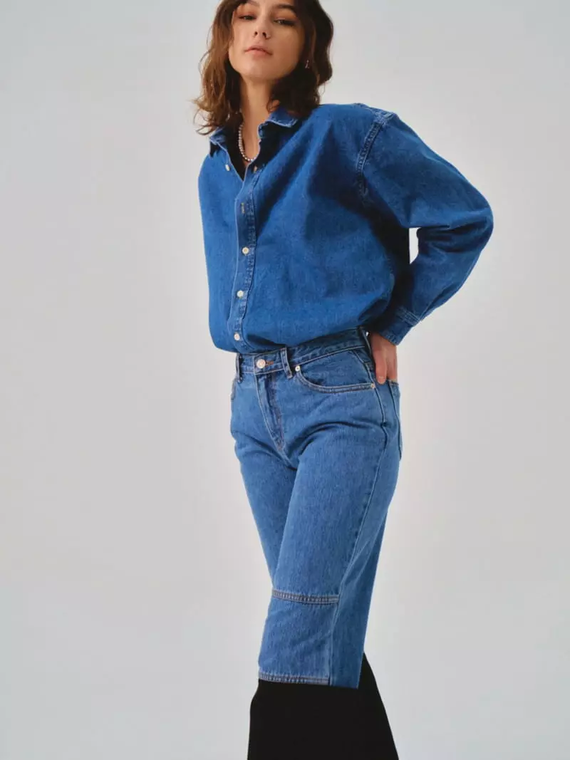 Sllow - Korean Women Fashion - #womensfashion - Carol Fade Denim Shirt