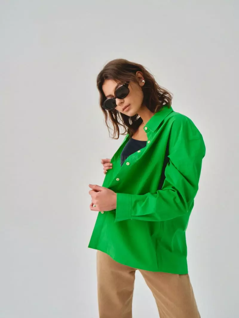 Sllow - Korean Women Fashion - #womensfashion - Crunch Basic Shirt - 3