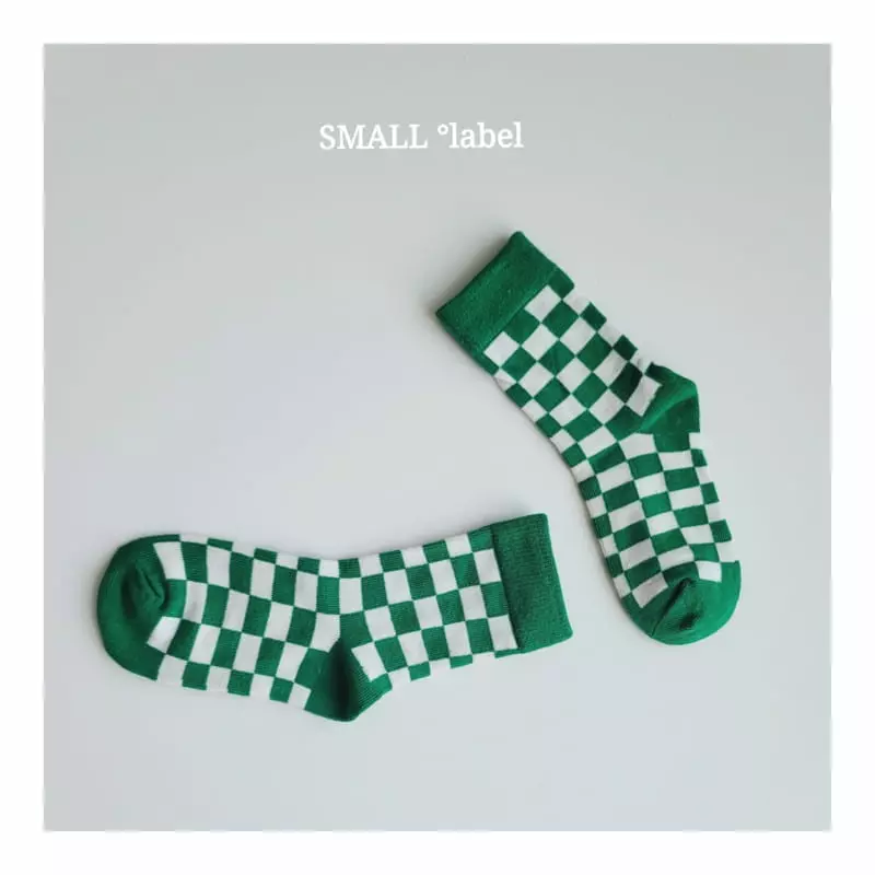 Small Label - Korean Children Fashion - #kidsstore - Check Boarder Socks [set of 3] - 2