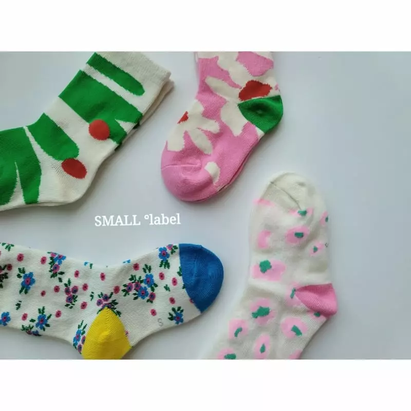 Small Label - Korean Children Fashion - #minifashionista - Ante Socks Set [set of 4] - 9
