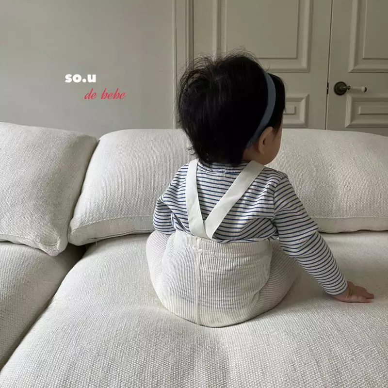So U - Korean Baby Fashion - #babyclothing - Bebe Stripe Tee - 2