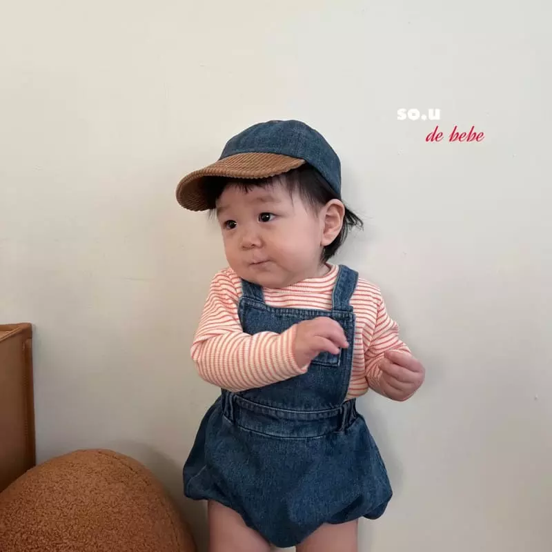 So U - Korean Baby Fashion - #babyfashion - Denim Bloomer - 2