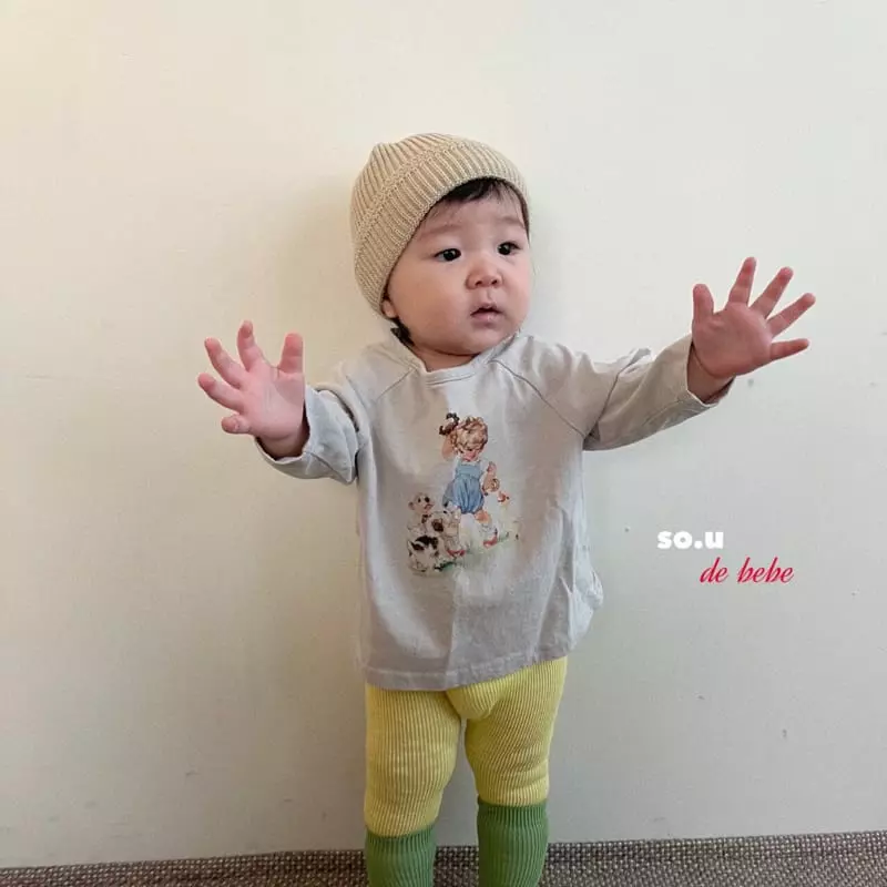 So U - Korean Baby Fashion - #babyfashion - Bebe Tambourine Tee